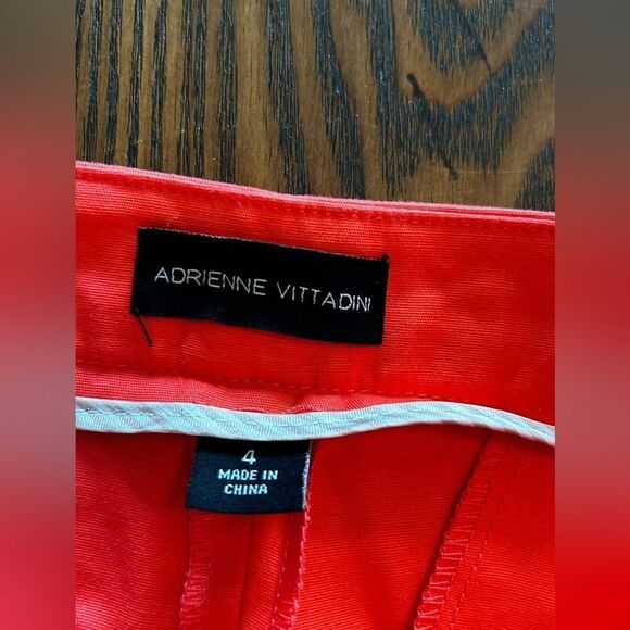 Adrianne Vitadini Dress Pants ankle Size 4 Coral pink stretch - Picture 3 of 13